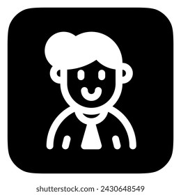 Editable housewife with bun hairstyle avatar vector icon. User, profile, identity, persona. Part of a big icon set family. Perfect for web and app interfaces, presentations, infographics, etc