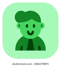 Editable housewife with bun hairstyle avatar vector icon. User, profile, identity, persona. Part of a big icon set family. Perfect for web and app interfaces, presentations, infographics, etc