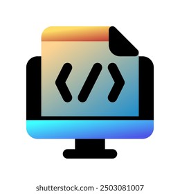 Editable html, code, programming, website vector icon. Part of a big icon set family. Perfect for web and app interfaces, presentations, infographics, etc