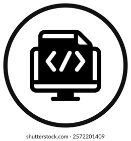 Editable html, code, programming, website vector icon. Part of a big icon set family. Perfect for web and app interfaces, presentations, infographics, etc