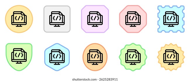 Editable html, code, programming, website vector icon. Part of a big icon set family. Perfect for web and app interfaces, presentations, infographics, etc