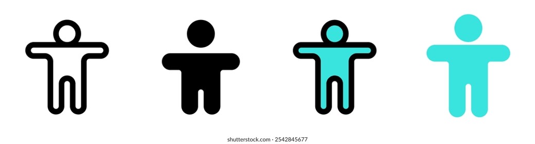 Editable human body vector icon. Part of a big icon set family. Perfect for web and app interfaces, presentations, infographics, etc
