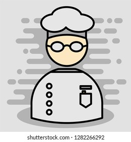 editable human profession, modern concept, full color, simple style