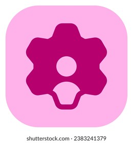 Icono de vector de configuración de cuentas, gestión, recursos humanos editables. Parte de una familia de iconos grandes. Perfecto para interfaces web y de aplicaciones, presentaciones, infografías, etc