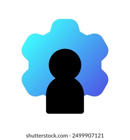 Icono de Vector de recursos humanos, administración y configuración de Cuentas editable. Parte de una gran familia de iconos. Perfecto para interfaces de Web y App, presentaciones, infografías, etc