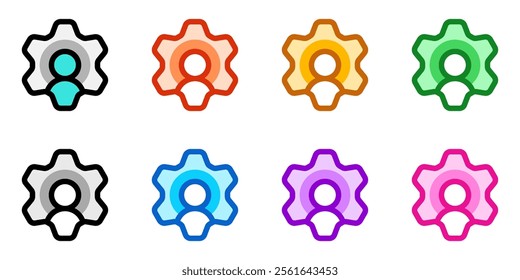 Editable human resource, management, account setting vector icon. Part of a big icon set family. Perfect for web and app interfaces, presentations, infographics, etc