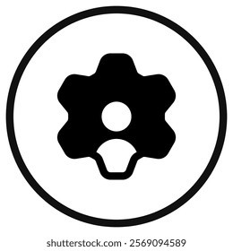 Editable human resource, management, account setting vector icon. Part of a big icon set family. Perfect for web and app interfaces, presentations, infographics, etc