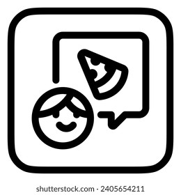 Orgullo editable, anhelante icono vector. Parte de una familia de iconos grandes. Perfecto para interfaces web y de aplicaciones, presentaciones, infografías, etc