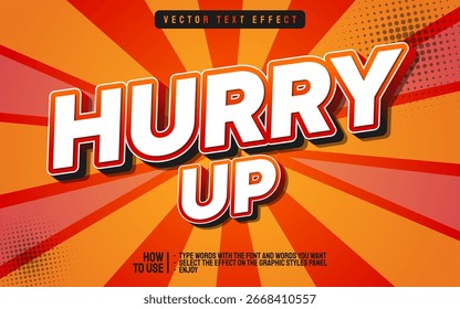 EFECTO DE TEXTO DE VENTA DE APURO EDITABLE
