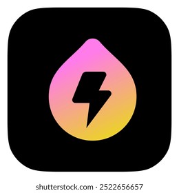 Editable hydro, water, energy, droplet, electricity vector icon. Environment, ecology, eco-friendly. Part of a big icon set family. Perfect for web and app interfaces, presentations, infographics, etc
