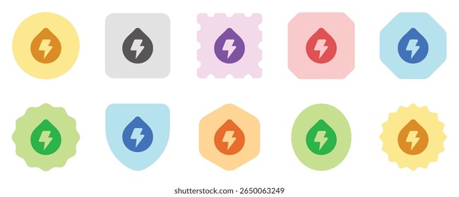 Editable hydro, water, energy, droplet, electricity vector icon. Environment, ecology, eco-friendly. Part of a big icon set family. Perfect for web and app interfaces, presentations, infographics, etc
