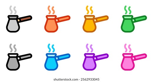 Editable ibrik, turkish coffee pot vector icon. Cafe, coffee shop, restaurant, drink, beverages. Part of a big icon set family. Perfect for web and app interfaces, presentations, infographics, etc