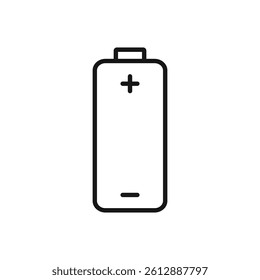 Editable Icon of Battery, Vector illustration isolated on white background. using for Presentation, website or mobile app
