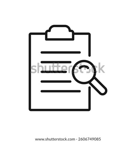 Editable Icon of Clipboard, Vector illustration isolated on white background. using for Presentation, website or mobile app
