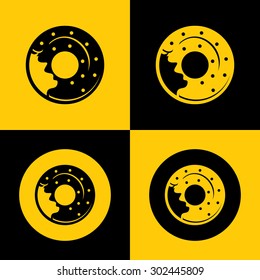 Editable Icon of Donuts for Web & Mobile. Eps-10.