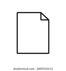 Editable Icon of File, Vector illustration isolated on white background. using for Presentation, website or mobile app
