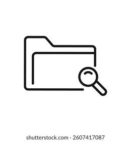 Editable Icon of Folder, Vector illustration isolated on white background. using for Presentation, website or mobile app