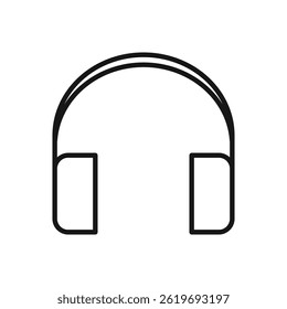 Editable Icon of Headphones, Vector illustration isolated on white background. using for Presentation, website or mobile app