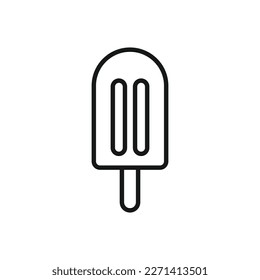 Editable Icon of Ice Cream, Vector illustration isolated on white background. using for Presentation, website or mobile app