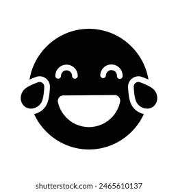 Un ícono editable de emoticonos de risa, fácil de usar y de Descarga
