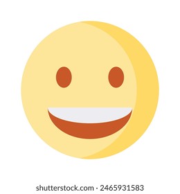 An editable icon of laughing emoji, easy to use and download