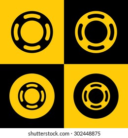 Editable Icon of Lifebuoy Guard for Web & Mobile. Eps-10.