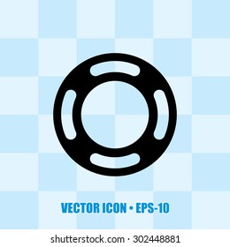 Editable Icon of Lifebuoy Guard for Web & Mobile. Eps-10.