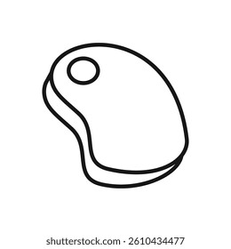 Editable Icon of Meat, Vector illustration isolated on white background. using for Presentation, website or mobile app