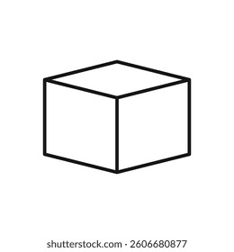 Editable Icon of Package Box, Vector illustration isolated on white background. using for Presentation, website or mobile app