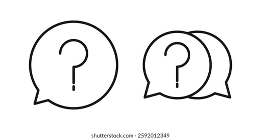 Editable Icon of Question Mark, Vector illustration isolated on white background. using for Presentation, website or mobile app