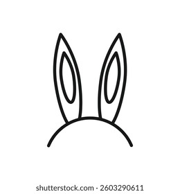 Editable Icon of Rabbit or Bunny, Vector illustration isolated on white background. using for Presentation, website or mobile app