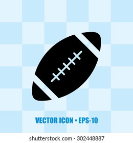 Editable Icon of Rugby Ball for Web & Mobile. Eps-10.