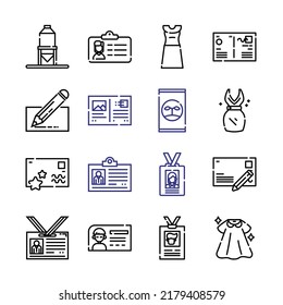 editable Icon Set with line icons. Modern Thin Line Style. Suitable for Web and Mobile Icon. Vector illustration EPS 10.