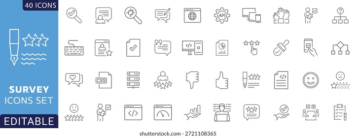 Conjunto de iconos editables que representan la planificación estratégica, las tácticas comerciales, el análisis, el crecimiento, la gestión y más. Totalmente Editable. Ilustración vectorial.