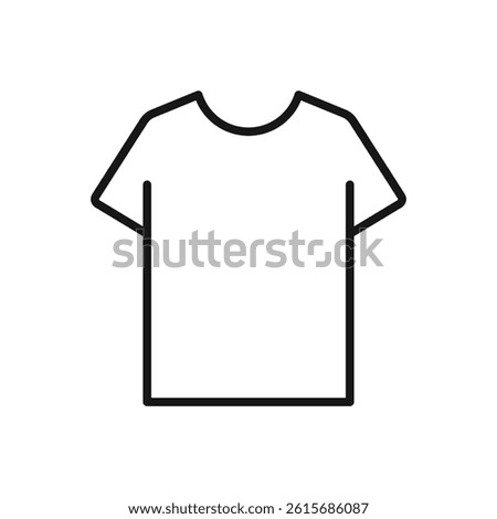 Editable Icon of T-Shirt, Vector illustration isolated on white background. using for Presentation, website or mobile a