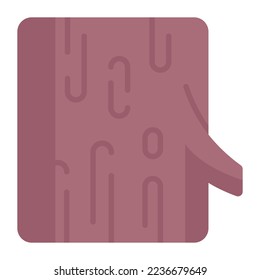 Editable icon of wood log easy to use