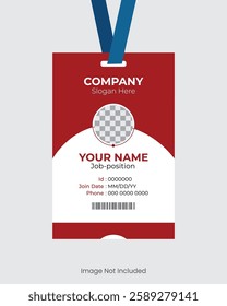 Editable Identification Card Template for Business and Office