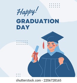 Bearbeitbare Vorlage für die blaue Graduierung