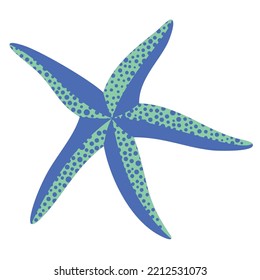 Editable Illustrated Colorful Starfish Template
