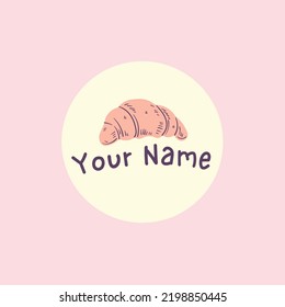 Editable Illustrated Food and Bakery Logo Template