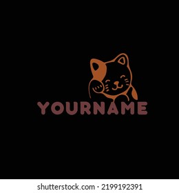 Plantilla de logotipo de tienda de mascotas ilustradas editable