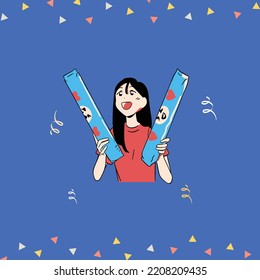 Editable Illustrated School Cheerleading Template