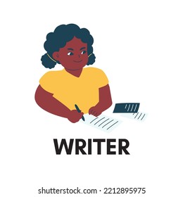Editable Illustrated Simple Writer Template