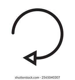 editable illustration reload icon vector, suitable for web illustrations, hero pages, landing pages. Rotation icon symbol.