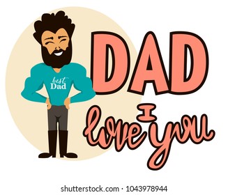 editable image greeting with father's day