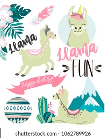 Editable image with a lama