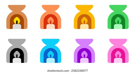 Editable incense burner vector icon. Wellness, spa, relaxation. Part of a big icon set family. Perfect for web and app interfaces, presentations, infographics, etc