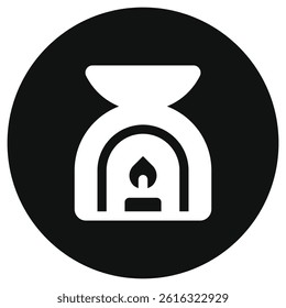 Editable incense burner vector icon. Wellness, spa, relaxation. Part of a big icon set family. Perfect for web and app interfaces, presentations, infographics, etc