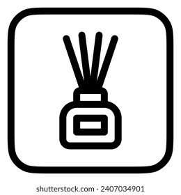 Editable incense sticks vector icon. Wellness, spa, relaxation. Part of a big icon set family. Perfect for web and app interfaces, presentations, infographics, etc