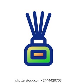 Icono de Vector de palitos de incienso editable. Wellness, spa, relajación. Parte de una gran familia de iconos. Perfecto para interfaces de Web y App, presentaciones, infografías, etc